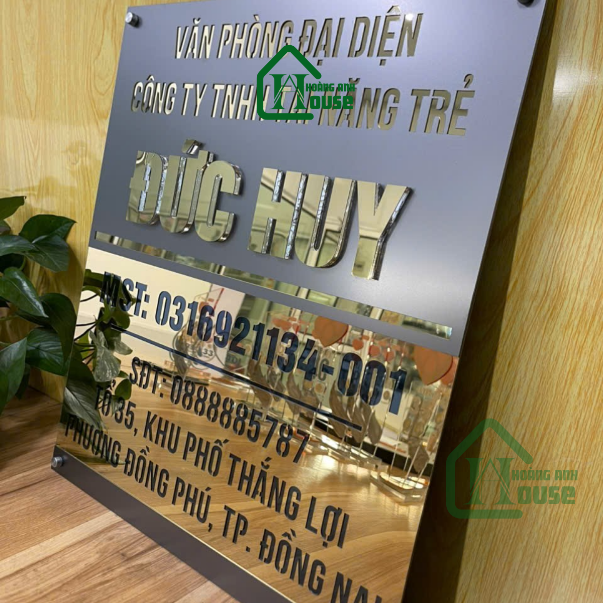 Biển Tên Công Ty Cao Cấp - Theo Yêu Cầu - CT002 - Ảnh 2