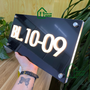 biển số căn hộ sáng đèn