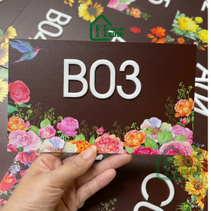 Biển Số Phòng Thiết Kế Hoa
