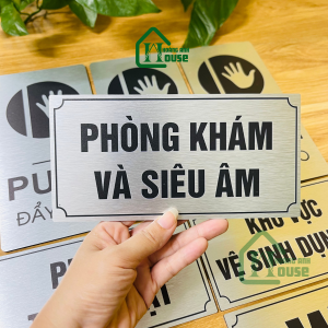 Biển Văn Phòng alu bạc xước