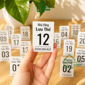 thẻ số bàn nhà hàng
