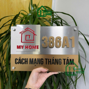 Biển số nhà sáng đèn Inox-bsn038