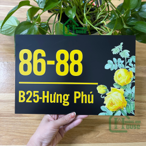 Biển số nhà thiết kế hiện đại