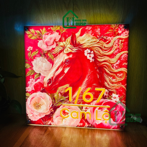 Biển số nhà in UV 3D sáng đèn