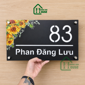 Biển Số Nhà in UV Sáng Đèn
