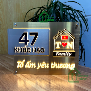Biển Số Nhà Inox Số Nhà Mica