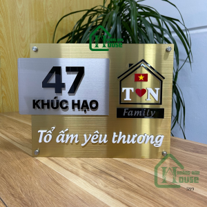 Biển Số Nhà Inox Số Nhà Mica
