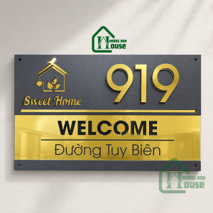 Bảng Số Nhà Mica - Số Nhà Nổi