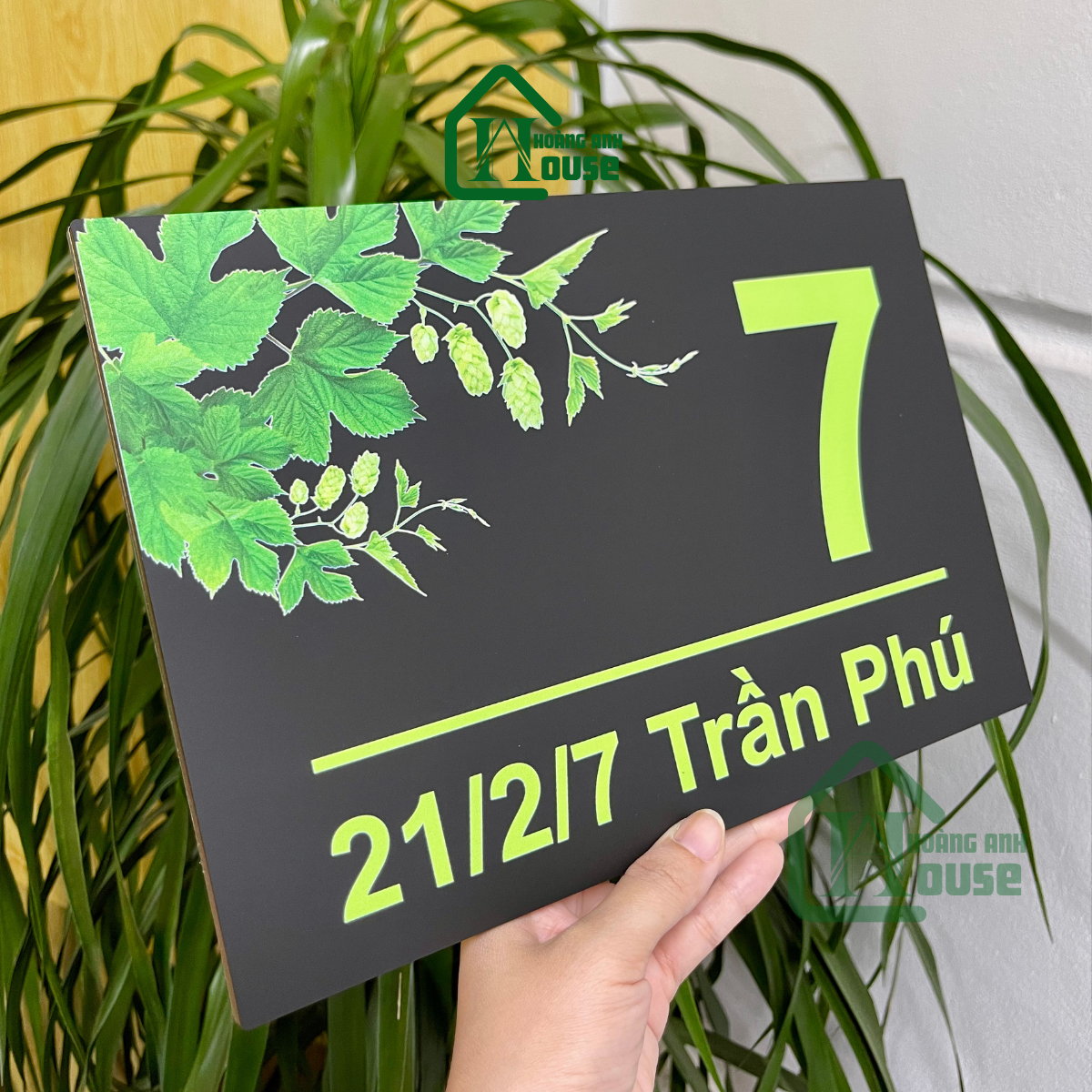 Biển Số Nhà Mica Đen - BSN041