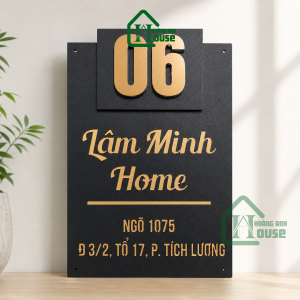 Biển số nhà chữ nổi mica
