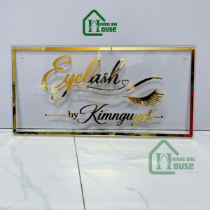 Trang Trí Biển Hiệu Eyelash Mica