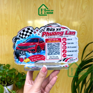 in Bảng Mã QR Thanh Toán tiệm rửa xe
