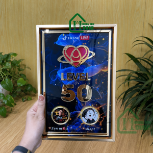 Bảng Tim Đội Tiktok đen trơn