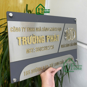 Biển tên Công Ty Inox