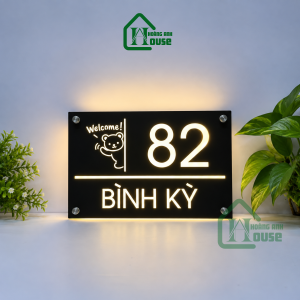 biển số nhà chú gấu