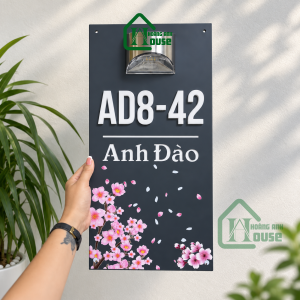 Biển số nhà đèn mặt trời
