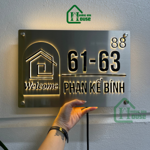 Biển Số Nhà Inox Bạc