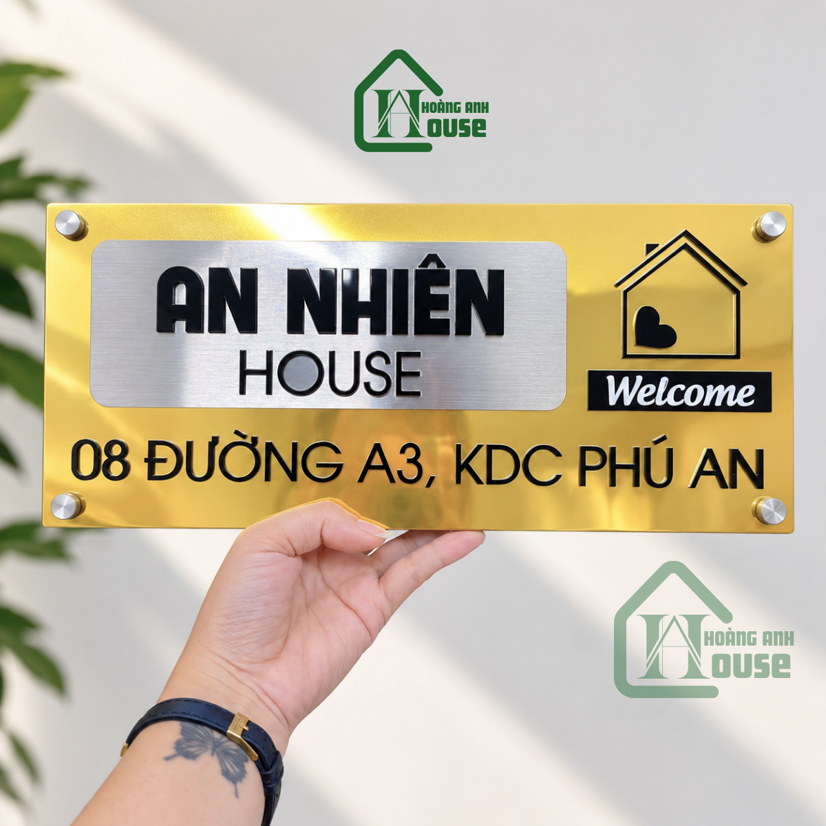 Biển Số Nhà Inox