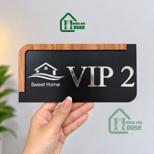 biển số phòng khách sạn vân gỗ