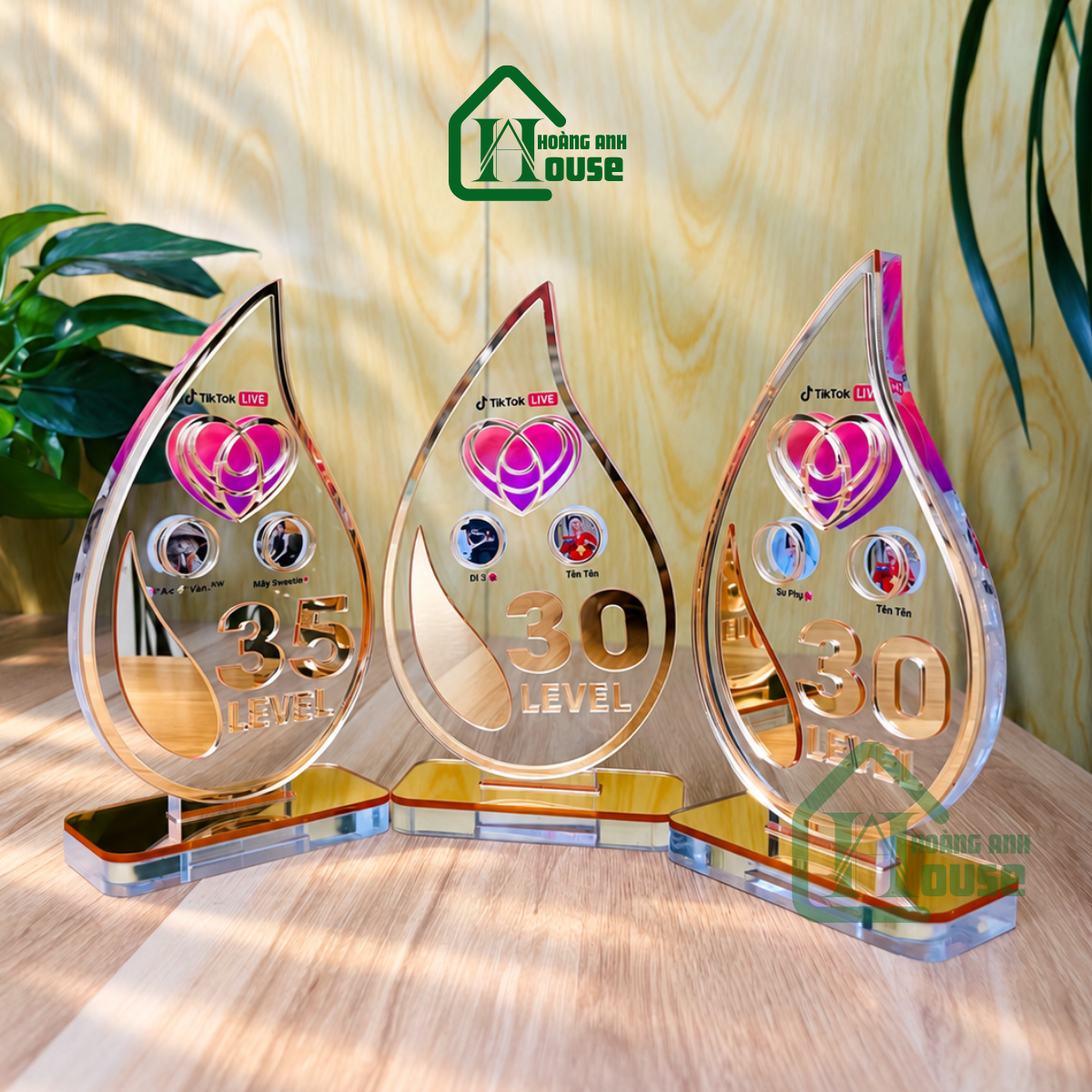 Cup Tim Đội Tiktok Hình Giọt Nước