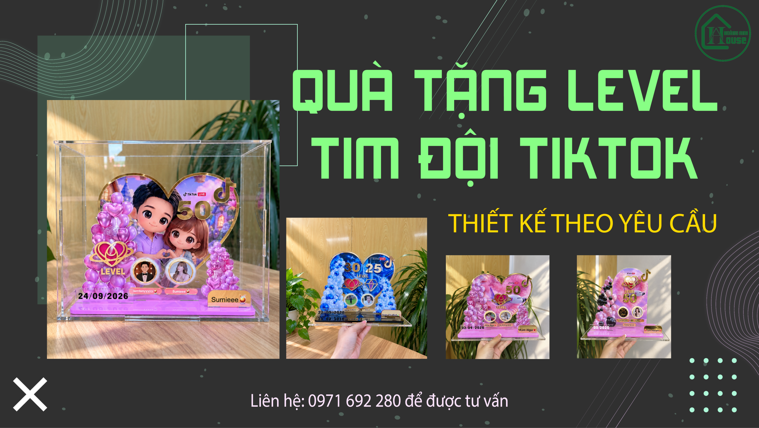 quà tặng level tim đội tiktok