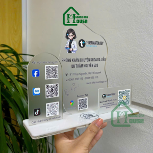 In mã qr để bàn súc khỏe