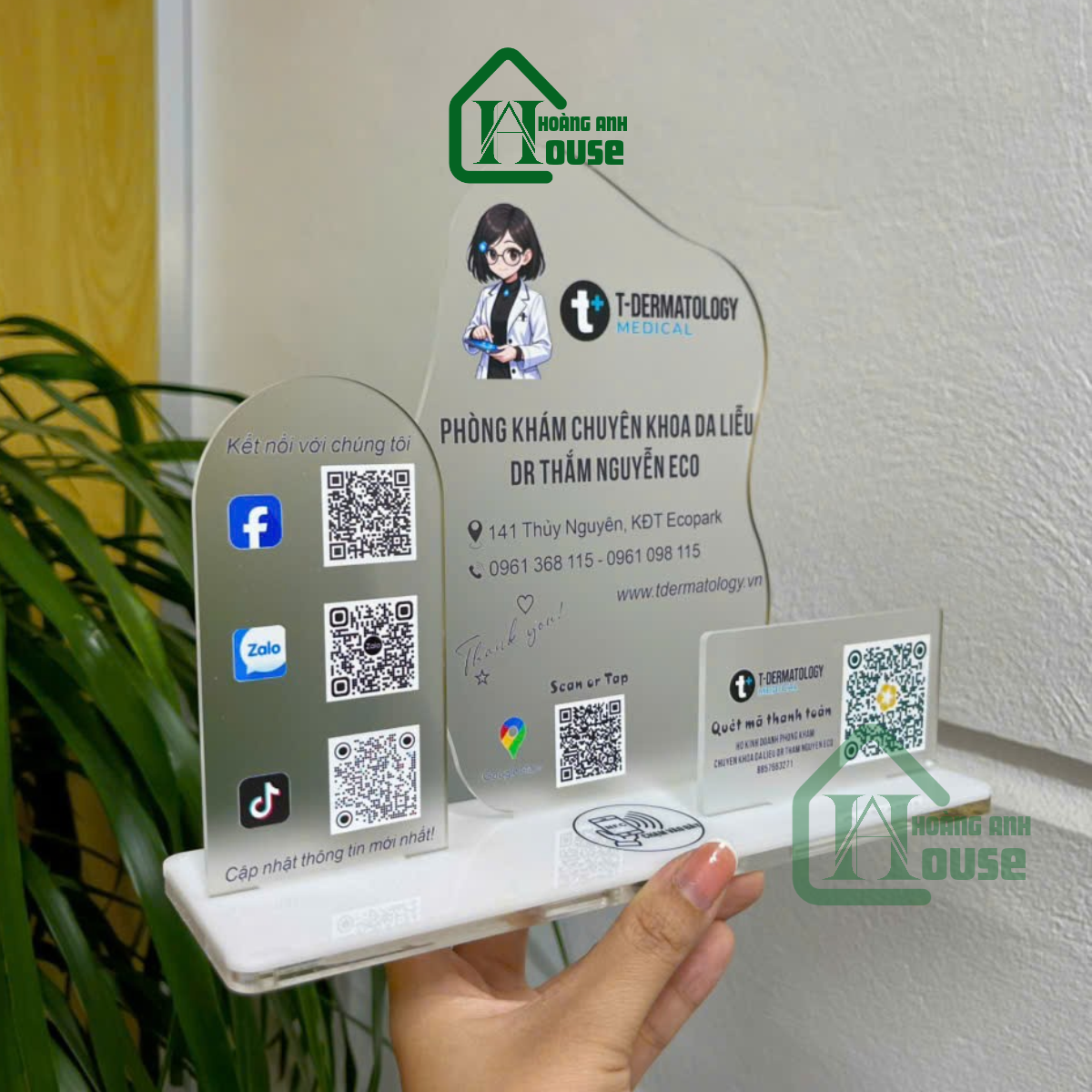 In mã qr để bàn súc khỏe