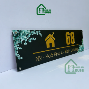 Biển Số Nhà Đẹp Mica – BSN104 hoàng anh house