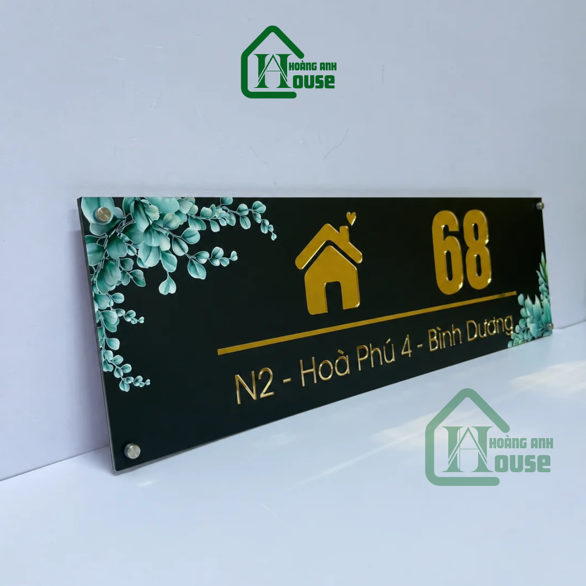 Biển Số Nhà Đẹp Mica – BSN104 hoàng anh house