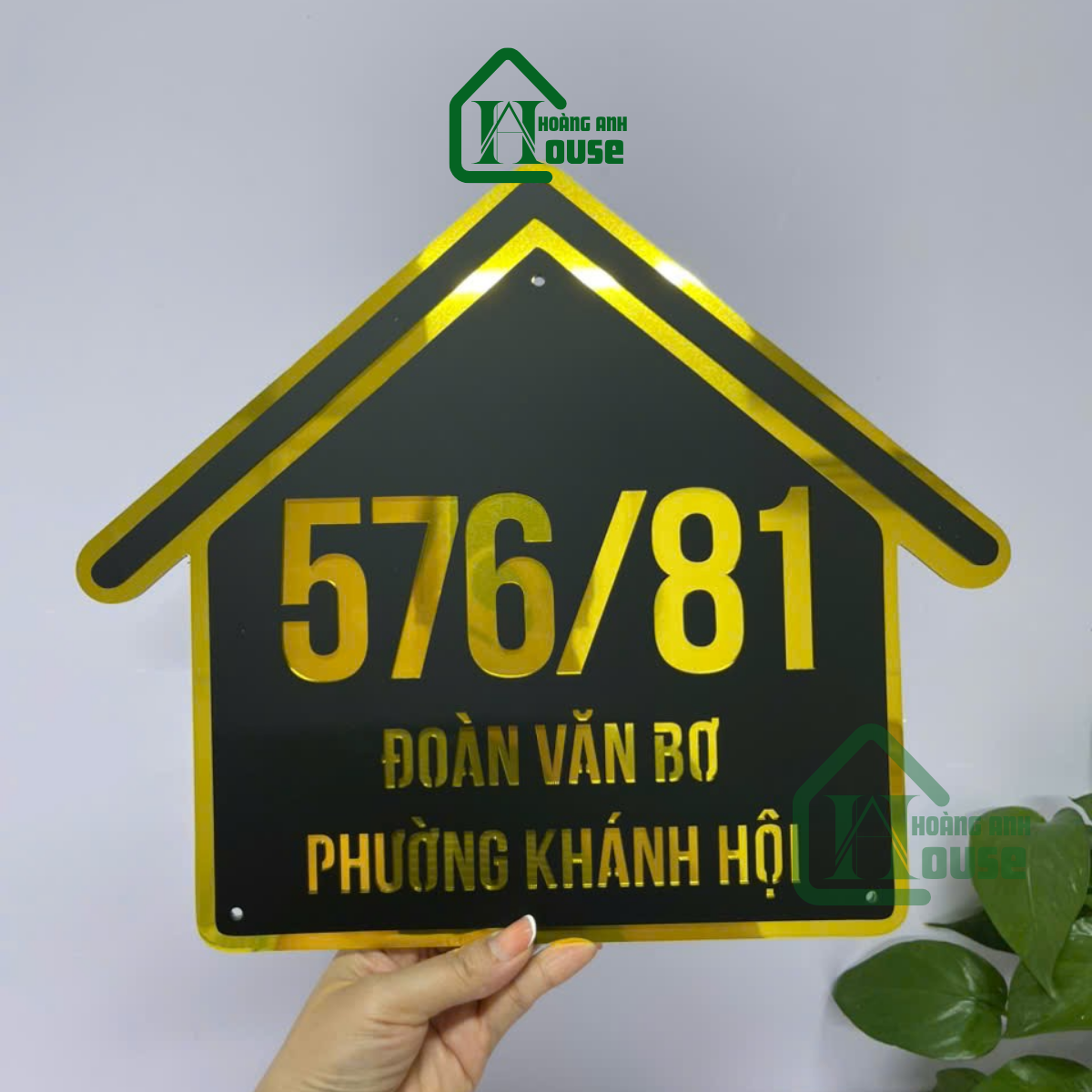 gia công Biển Số Nhà Hình Ngôi Nhà