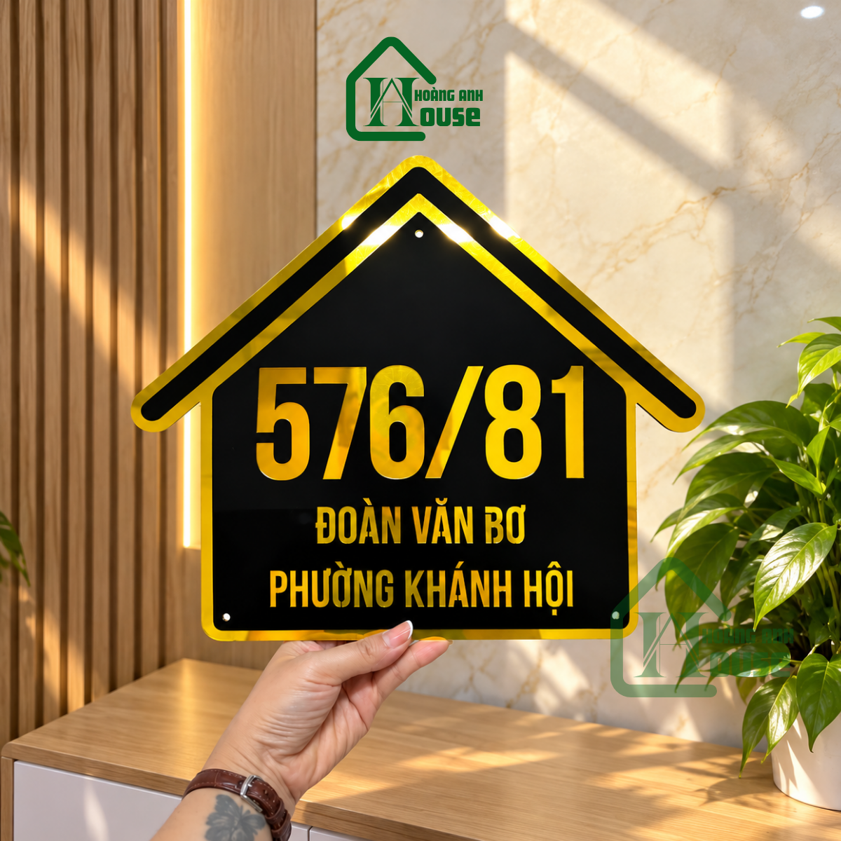 Biển Số Nhà Hình Ngôi Nhà