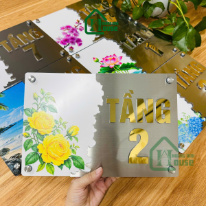 Biển Số Tầng Inox Khách Sạn
