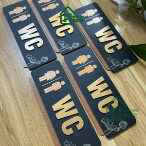 Biển WC Mica Họa Tiết Hoa Sen phổ yên thái nguyên
